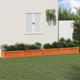 Outdoor planters 2 pcs solid wax brown pine wood by , Pots and planters - Ref: Foro24-837499, Price: 138,90 €, Discount: %