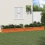 Outdoor planters 2 pcs solid wax brown pine wood by , Pots and planters - Ref: Foro24-837499, Price: 138,90 €, Discount: %