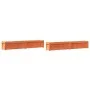 Outdoor planters 2 pcs solid wax brown pine wood by , Pots and planters - Ref: Foro24-837499, Price: 138,90 €, Discount: %