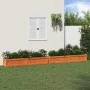Outdoor planters 2 pcs solid wax brown pine wood by , Pots and planters - Ref: Foro24-837499, Price: 138,90 €, Discount: %