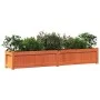 Outdoor planters 2 pcs solid wax brown pine wood by , Pots and planters - Ref: Foro24-837499, Price: 138,90 €, Discount: %