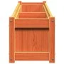 Outdoor planters 2 pcs solid wax brown pine wood by , Pots and planters - Ref: Foro24-837499, Price: 138,90 €, Discount: %