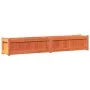 Outdoor planters 2 pcs solid wax brown pine wood by , Pots and planters - Ref: Foro24-837499, Price: 138,90 €, Discount: %