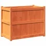 Outdoor planter solid wax brown pine wood 90x50x70 cm by , Pots and planters - Ref: Foro24-837471, Price: 89,89 €, Discount: %