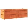 Outdoor planter solid wax brown pine wood 150x50x50 cm by , Pots and planters - Ref: Foro24-837486, Price: 155,46 €, Discount: %