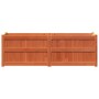 Outdoor planter solid wax brown pine wood 150x50x50 cm by , Pots and planters - Ref: Foro24-837486, Price: 157,65 €, Discount: %