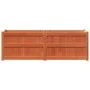 Outdoor planter solid wax brown pine wood 150x50x50 cm by , Pots and planters - Ref: Foro24-837486, Price: 155,46 €, Discount: %