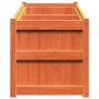Outdoor planter solid wax brown pine wood 150x50x50 cm by , Pots and planters - Ref: Foro24-837486, Price: 157,65 €, Discount: %