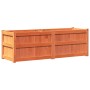 Outdoor planter solid wax brown pine wood 150x50x50 cm by , Pots and planters - Ref: Foro24-837486, Price: 157,65 €, Discount: %