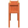 Planters with legs 2 pcs solid wax brown pine wood by , Pots and planters - Ref: Foro24-837569, Price: 115,71 €, Discount: %