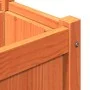 Pflanzgefäße mit Beinen, 2 Stück, massives, wachsbraunes Kiefernholz von , Töpfe und Pflanzgefäße - Ref: Foro24-837569, Preis...