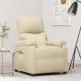 Sillón de masaje de tela color crema de , Sillones de masaje eléctricos - Ref: Foro24-348468, Precio: 187,36 €, Descuento: %