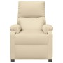 Sillón de masaje de tela color crema de , Sillones de masaje eléctricos - Ref: Foro24-348468, Precio: 190,56 €, Descuento: %
