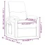 Sillón de masaje de tela color crema de , Sillones de masaje eléctricos - Ref: Foro24-348468, Precio: 187,36 €, Descuento: %