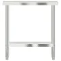 Küchenarbeitstisch aus Edelstahl 82,5x30x85 cm von , Wiederherstellung - Ref: Foro24-376451, Preis: 121,69 €, Rabatt: %