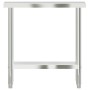 Küchenarbeitstisch aus Edelstahl 82,5x30x85 cm von , Wiederherstellung - Ref: Foro24-376451, Preis: 124,29 €, Rabatt: %
