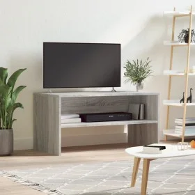 Sonoma gray engineered wood TV cabinet 80x40x40 cm by , TV Furniture - Ref: Foro24-815235, Price: 43,50 €, Discount: %