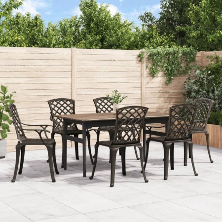 Gartenstühle 6 Stück Aluminiumguss Bronze von , Gartenstühle - Ref: Foro24-3216319, Preis: 757,86 €, Rabatt: %