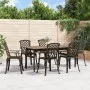 Garden chairs 6 units cast aluminum bronze by , Garden chairs - Ref: Foro24-3216319, Price: 742,14 €, Discount: %