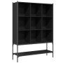 Schwarzes Holzwerkstoffregal 102 x 30 x 141,5 cm von , Bücherregale und Regale - Ref: Foro24-3214329, Preis: 110,58 €, Rabatt: %