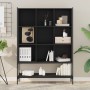 Schwarzes Holzwerkstoffregal 102 x 30 x 141,5 cm von , Bücherregale und Regale - Ref: Foro24-3214329, Preis: 110,58 €, Rabatt: %