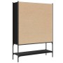 Schwarzes Holzwerkstoffregal 102 x 30 x 141,5 cm von , Bücherregale und Regale - Ref: Foro24-3214329, Preis: 110,58 €, Rabatt: %