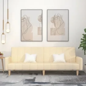 2-seater sofa bed in cream fabric by , Sofas - Ref: Foro24-375761, Price: 299,44 €, Discount: %