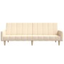 2-seater sofa bed in cream fabric by , Sofas - Ref: Foro24-375761, Price: 304,46 €, Discount: %