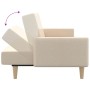 2-seater sofa bed in cream fabric by , Sofas - Ref: Foro24-375761, Price: 304,46 €, Discount: %