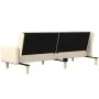 2-seater sofa bed in cream fabric by , Sofas - Ref: Foro24-375761, Price: 299,44 €, Discount: %
