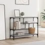 Sonoma gray engineered wood console table 100x30x75 cm by , Side tables - Ref: Foro24-838916, Price: 76,08 €, Discount: %