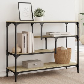 Sonoma oak engineered wood console table 100x30x75 cm by , Side tables - Ref: Foro24-838914, Price: 66,97 €, Discount: %