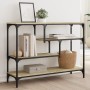 Mesa consola madera de ingeniería roble Sonoma 100x30x75 cm de , Mesas auxiliares - Ref: Foro24-838914, Precio: 66,90 €, Desc...