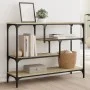 Sonoma oak engineered wood console table 100x30x75 cm by , Side tables - Ref: Foro24-838914, Price: 66,05 €, Discount: %