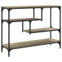 Mesa consola madera de ingeniería roble Sonoma 100x30x75 cm de , Mesas auxiliares - Ref: Foro24-838914, Precio: 66,90 €, Desc...