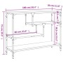 Mesa consola madera de ingeniería roble Sonoma 100x30x75 cm de , Mesas auxiliares - Ref: Foro24-838914, Precio: 66,90 €, Desc...
