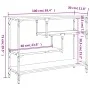 Sonoma oak engineered wood console table 100x30x75 cm by , Side tables - Ref: Foro24-838914, Price: 66,05 €, Discount: %