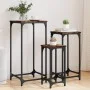 Stackable tables 3 units engineered wood smoked oak by , Side tables - Ref: Foro24-838940, Price: 61,02 €, Discount: %