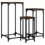 Stackable tables 3 units engineered wood smoked oak by , Side tables - Ref: Foro24-838940, Price: 61,02 €, Discount: %