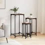 Stackable tables 3 units engineered wood smoked oak by , Side tables - Ref: Foro24-838940, Price: 61,02 €, Discount: %