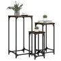 Stackable tables 3 units engineered wood smoked oak by , Side tables - Ref: Foro24-838940, Price: 61,02 €, Discount: %