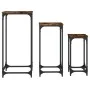 Stapelbare Tische, 3 Einheiten, aus Holzwerkstoff, geräucherte Eiche von , Seitentische - Ref: Foro24-838940, Preis: 60,45 €,...