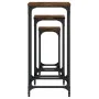 Stackable tables 3 units engineered wood smoked oak by , Side tables - Ref: Foro24-838940, Price: 61,02 €, Discount: %