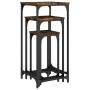 Stackable tables 3 units engineered wood smoked oak by , Side tables - Ref: Foro24-838940, Price: 61,18 €, Discount: %