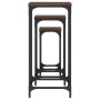 Stackable side tables 3 units oak brown engineered wood by , Side tables - Ref: Foro24-838942, Price: 50,03 €, Discount: %
