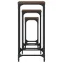 Stackable side tables 3 units oak brown engineered wood by , Side tables - Ref: Foro24-838942, Price: 49,54 €, Discount: %