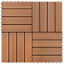 Baldosas de porche de WPC 30x30 cm 2 m² marrón 22 unidades de , Suelos y moquetas - Ref: Foro24-277796, Precio: 127,68 €, Des...