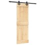 Sliding door with solid pine wood hardware 70x210 cm by , Doors - Ref: Foro24-3203124, Price: 163,33 €, Discount: %