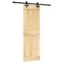 Sliding door with solid pine wood hardware 70x210 cm by , Doors - Ref: Foro24-3203124, Price: 162,52 €, Discount: %
