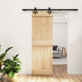 Schiebetür mit Beschlägen aus massivem Kiefernholz 70x210 cm von , Türen - Ref: Foro24-3203139, Preis: 163,08 €, Rabatt: %